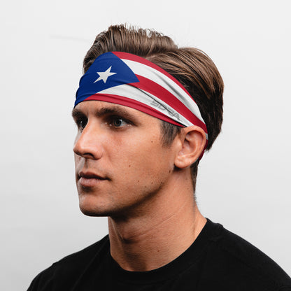Puerto Rico Headband (3.5" Tapered)