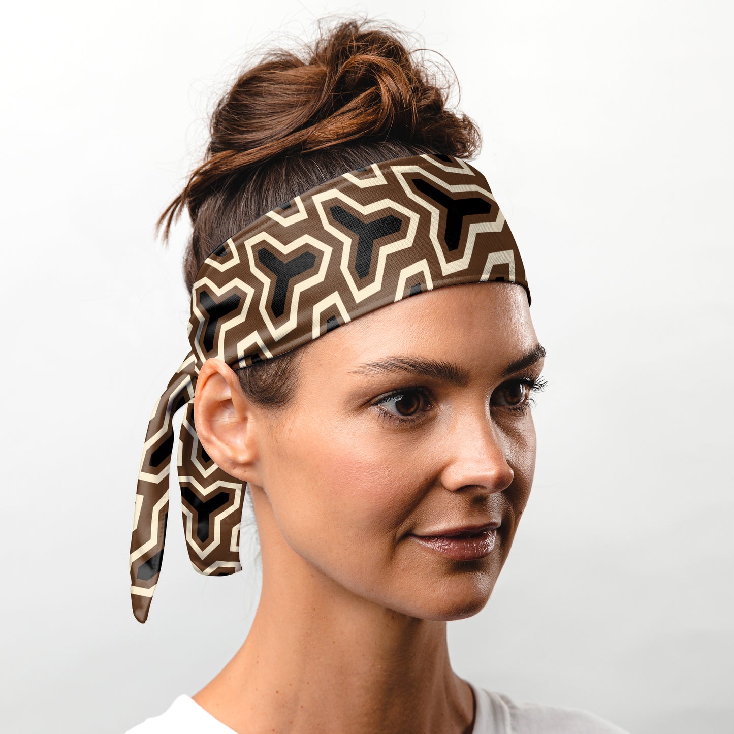 Blue Steel Tie Headband