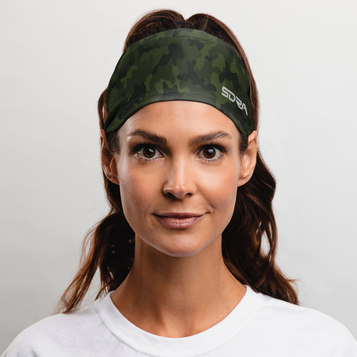 Forest Camo Headband (3.5" Tapered)