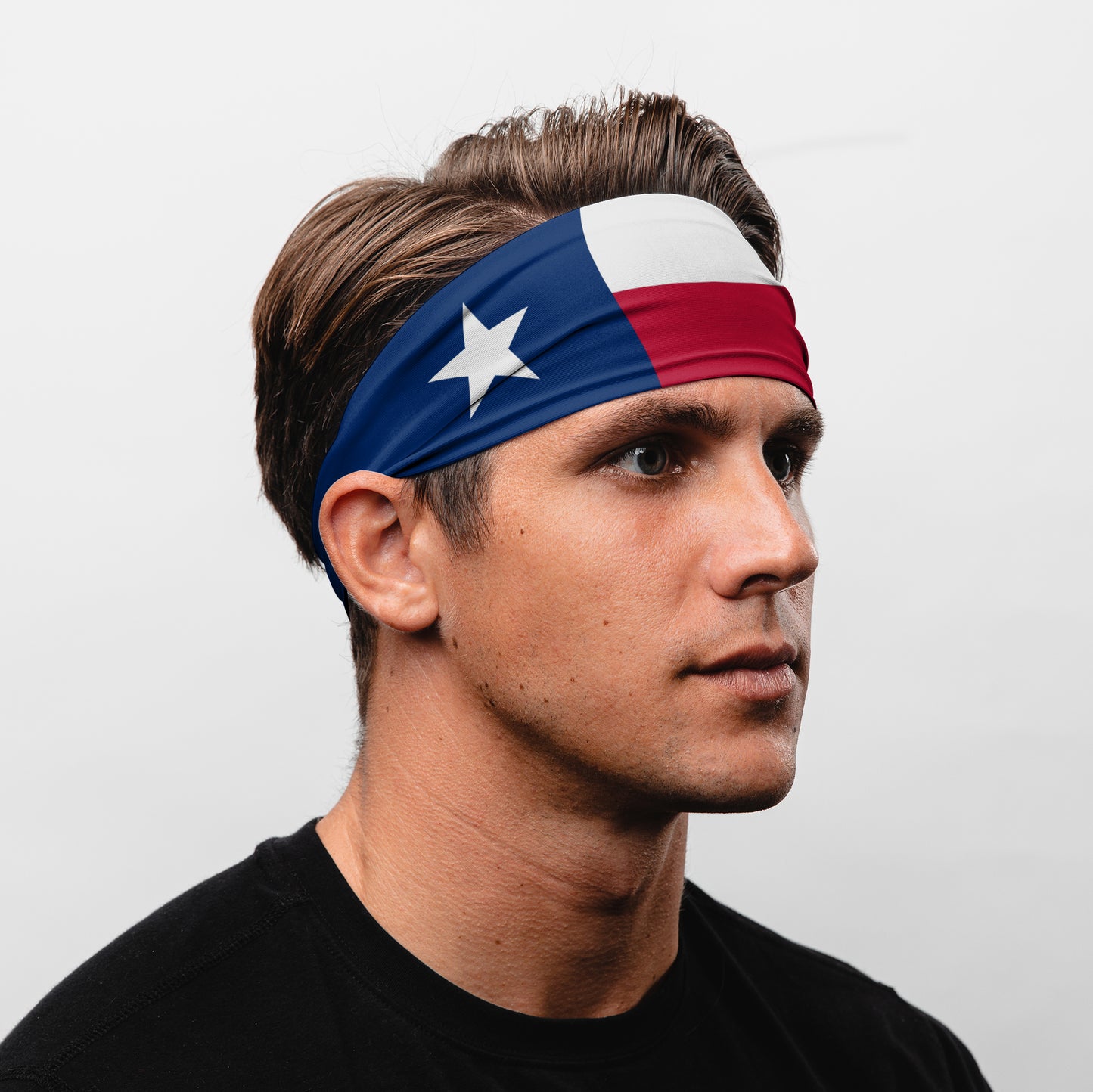 Texas State Flag Tapered Headband (3.5" Tapered)