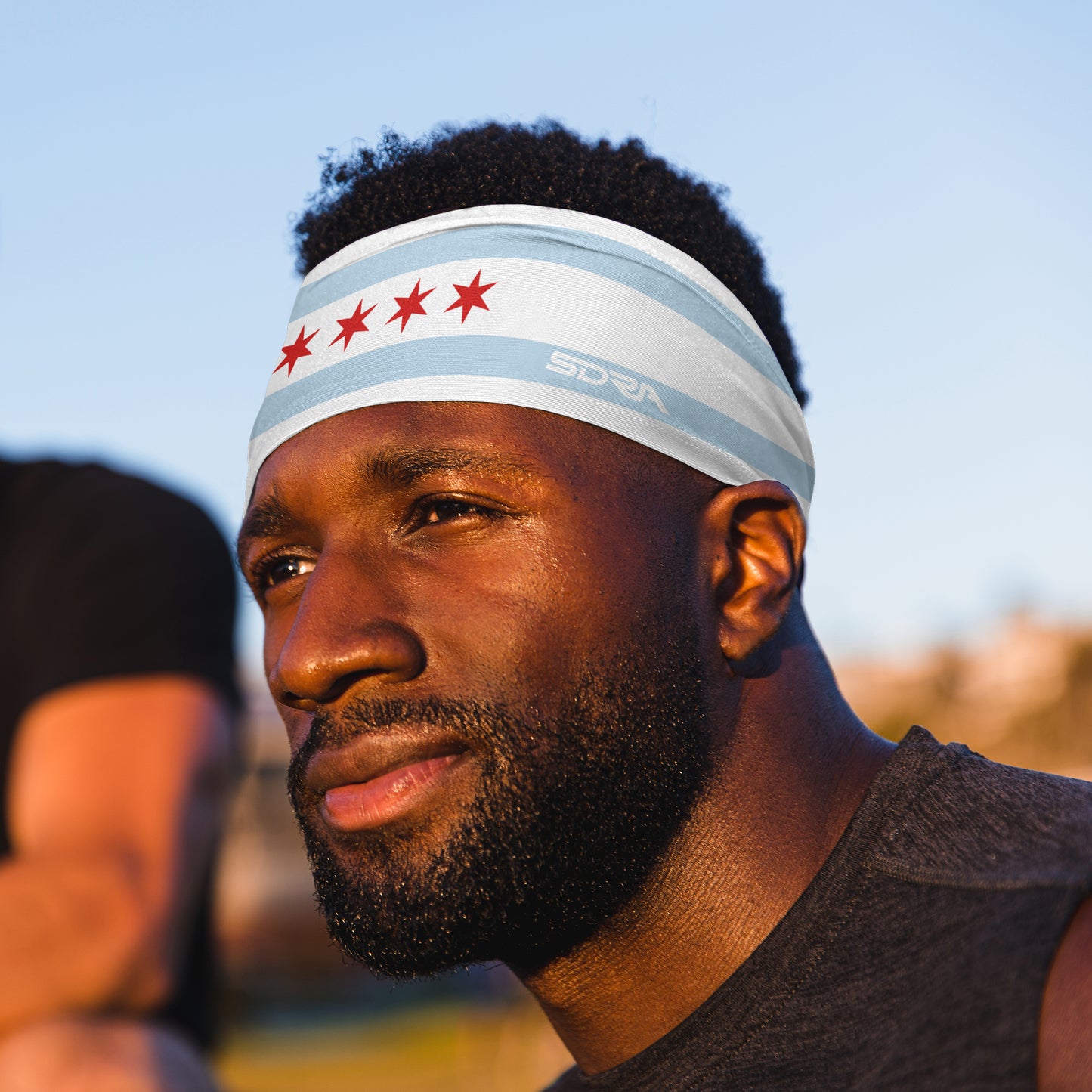 Chicago Flag Tapered Headband