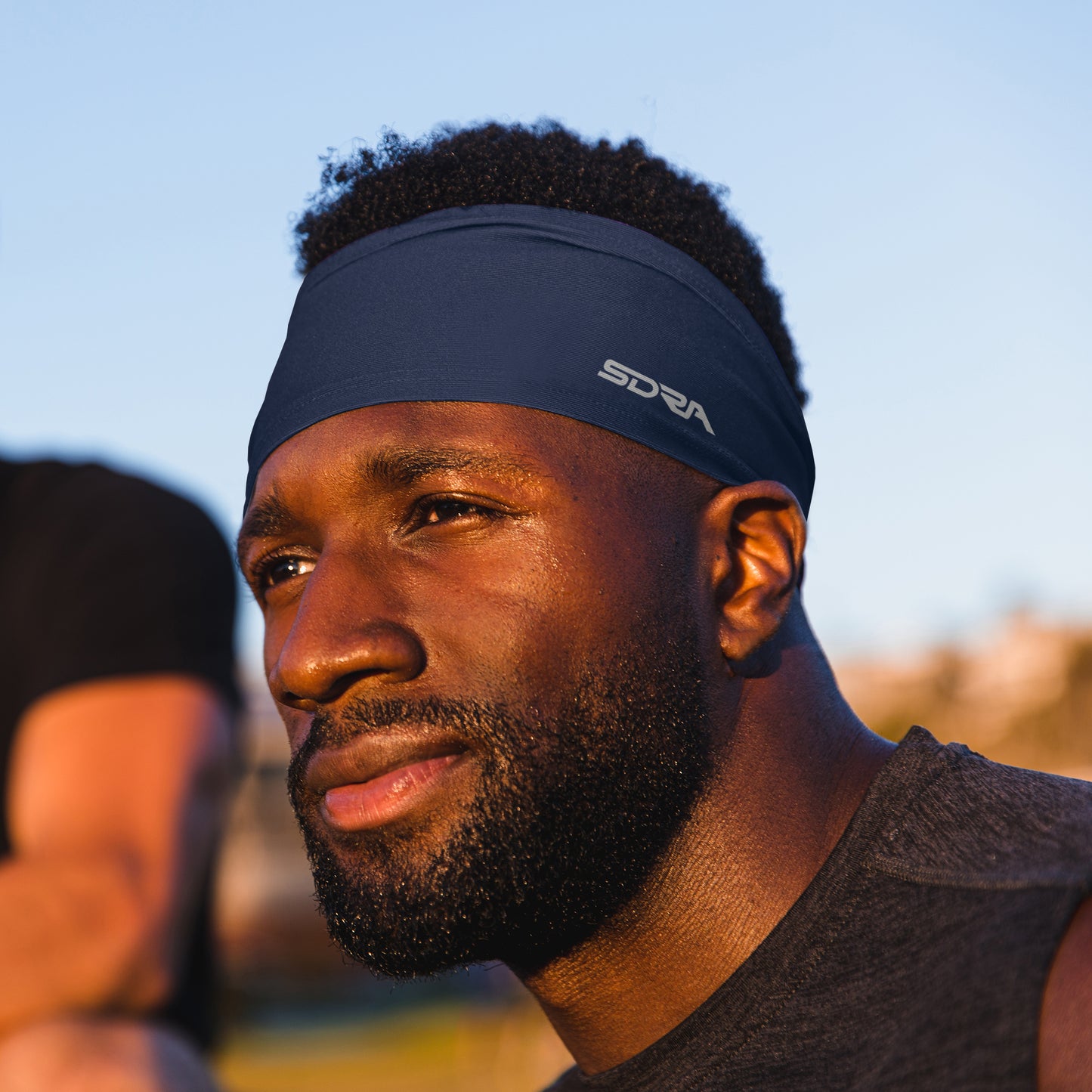 Suddora Navy Blue Tapered Headband