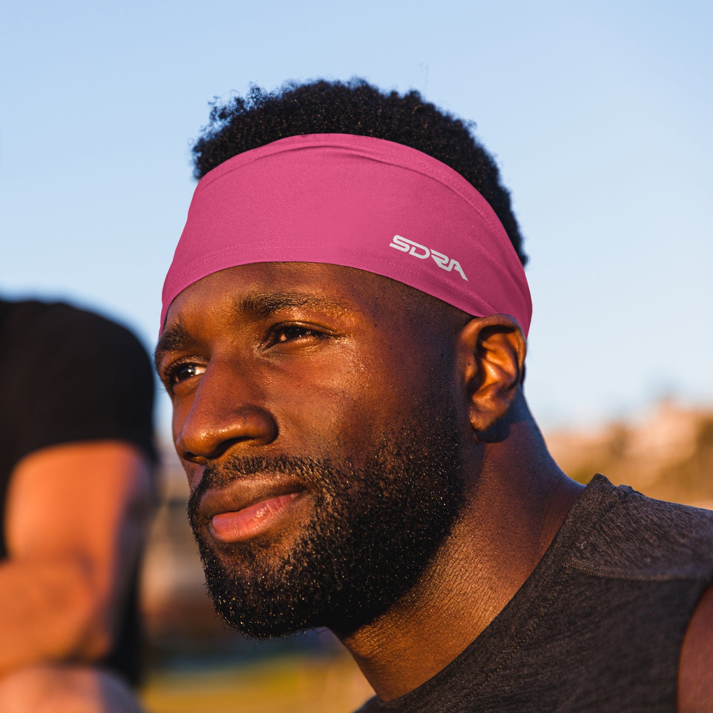 Suddora Pink Wide Tapered Non-Slip Headband