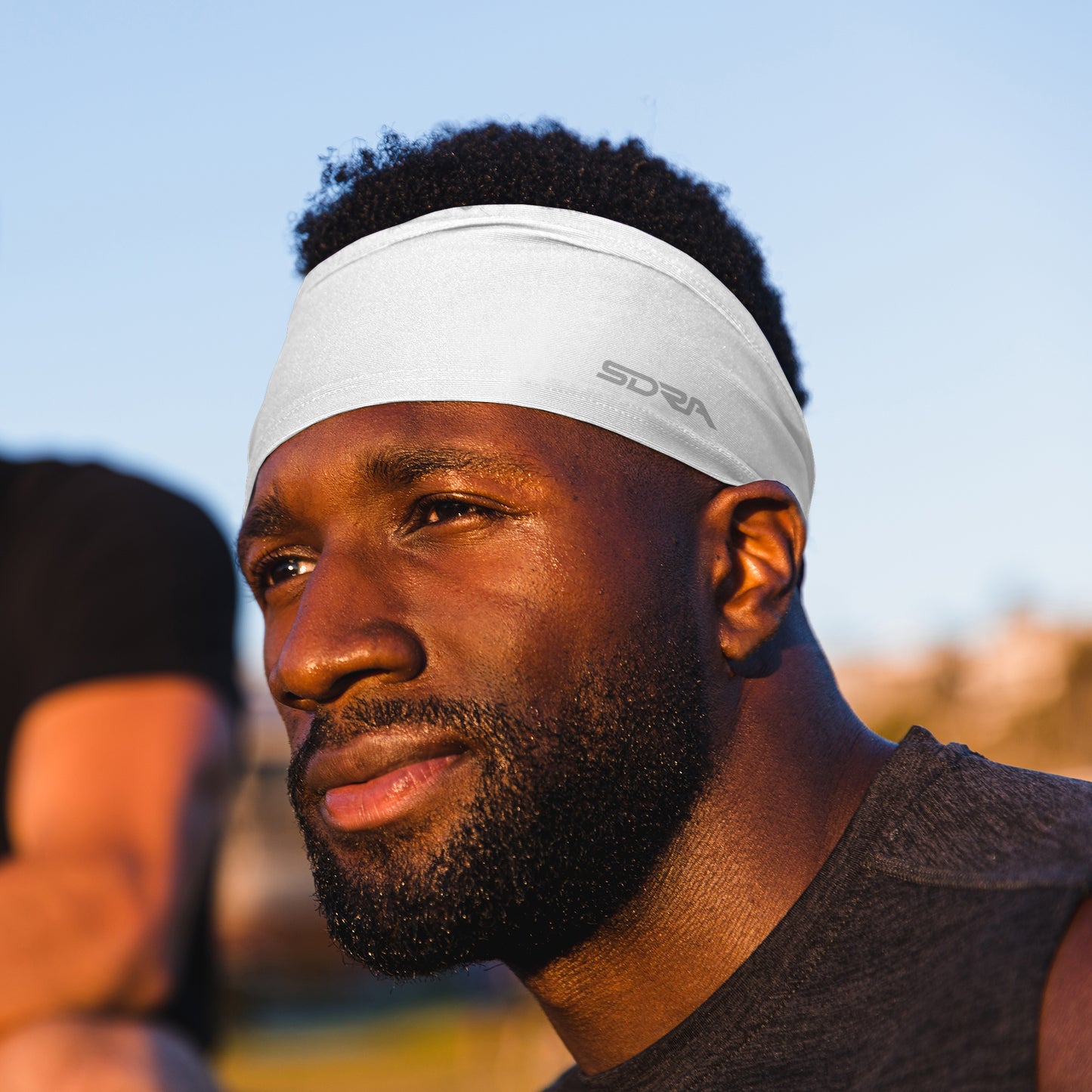 Suddora White Wide Tapered Headband