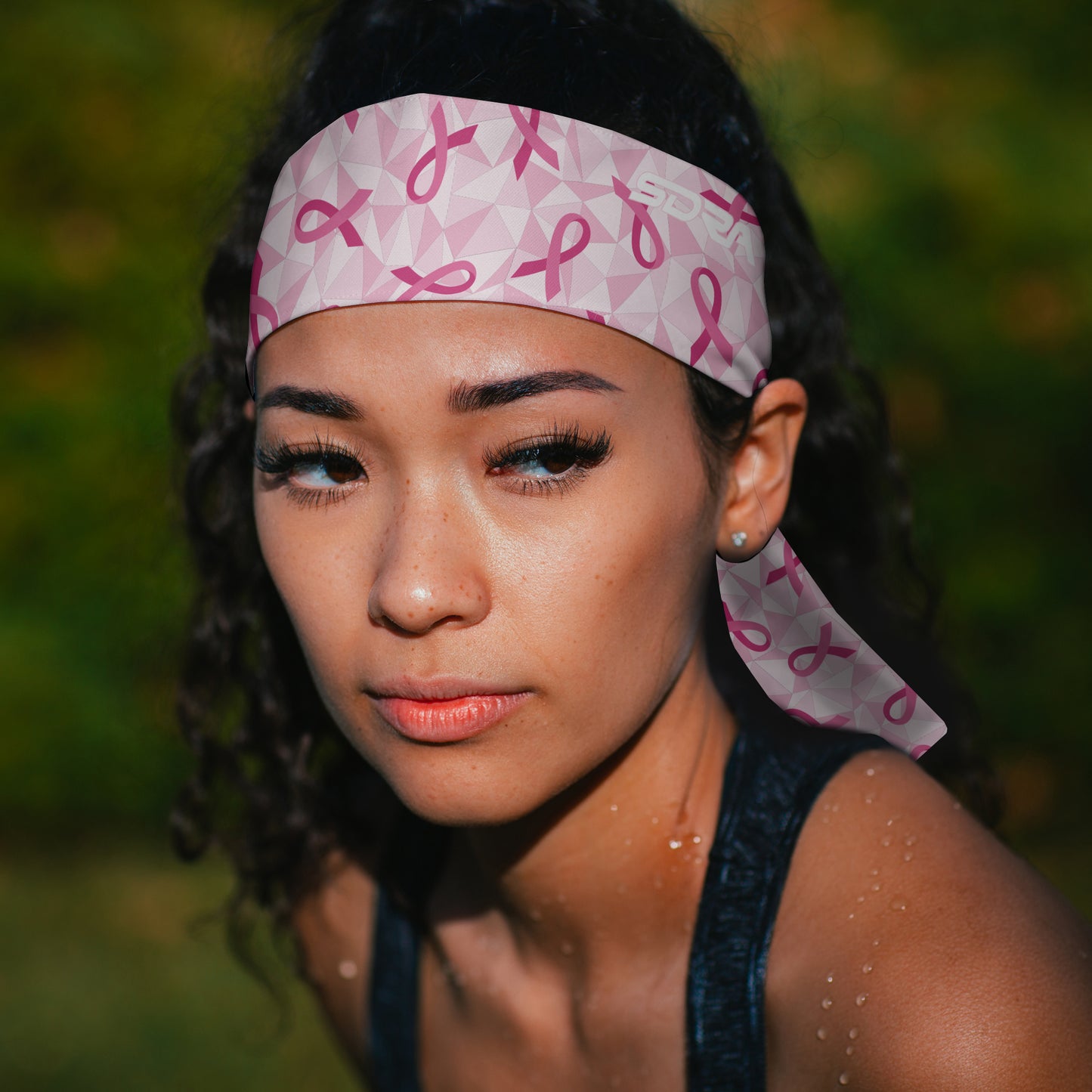 Suddora Pink Ribbon Tie Headband