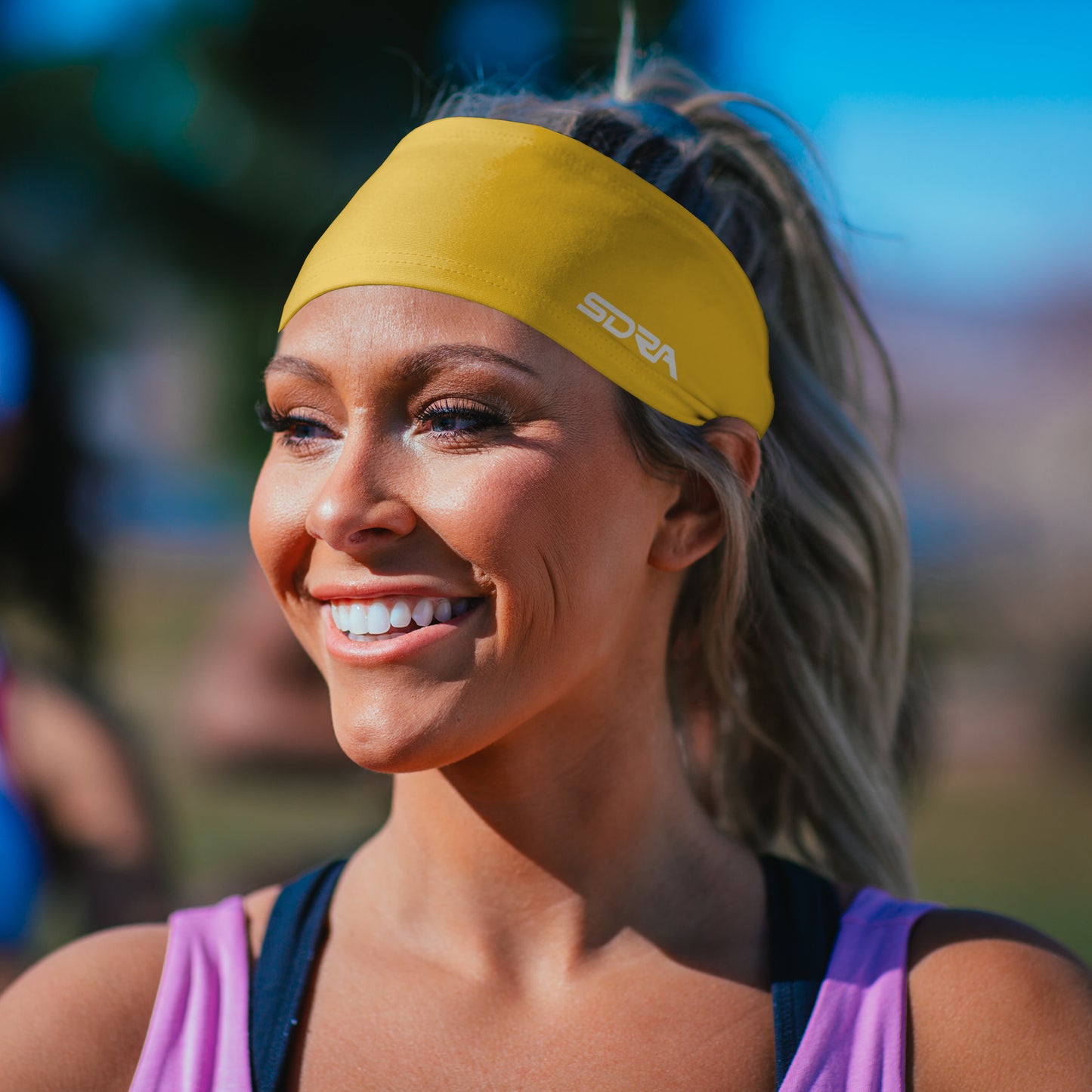 Suddora Gold Wide Tapered Non-Slip Headband