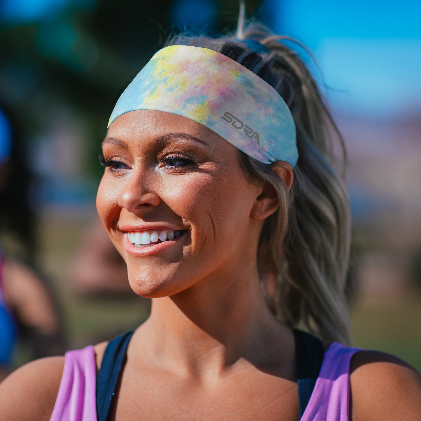 Ice Tie-Dye Headband (3.5" Tapered)