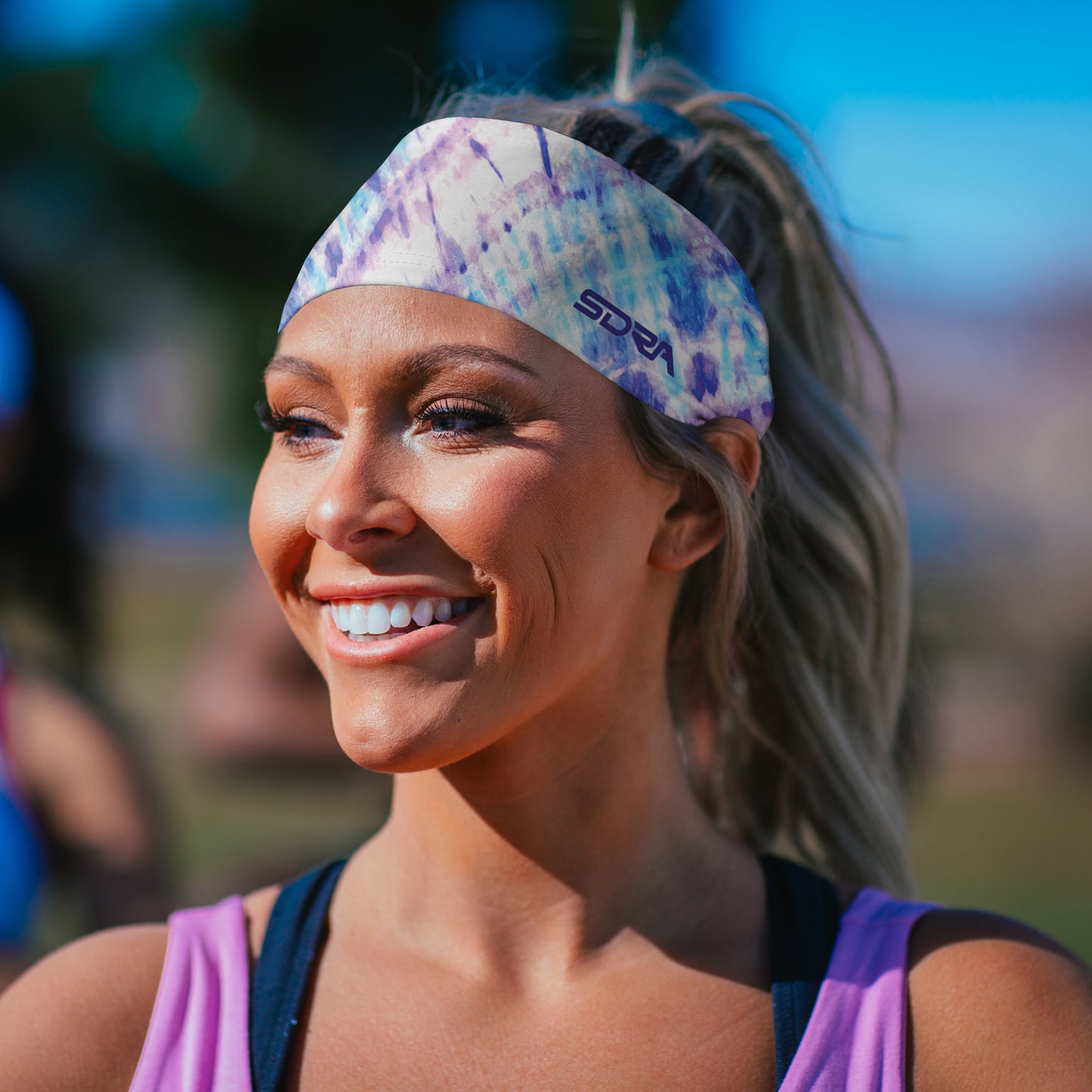 Twist Tie-Dye Headband (3.5" Tapered)