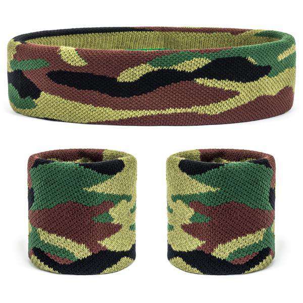 HyDren 24 Packs Camouflage Army Rubber Bracelets Camouflage Assorted Wristbands Green Camo Military Rubber Bracelets for Men Kids Women Army Party
