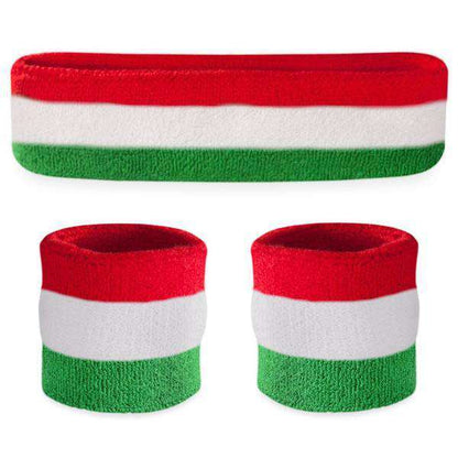 Suddora Striped Sweatband Sets
