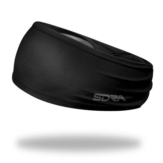Suddora Black Wide Tapered Non-Slip Headband