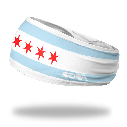Chicago Flag Tapered Headband