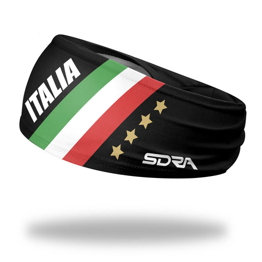 Italia Black Tapered Headband (3.5" Tapered)