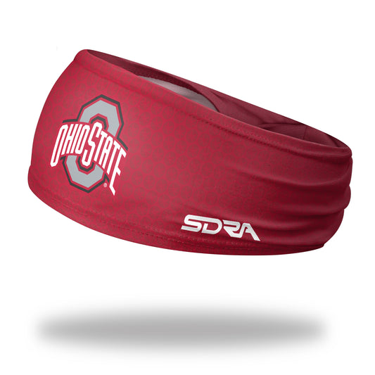 The Ohio State University Red Tapered Headband  (3.5" Tapered)