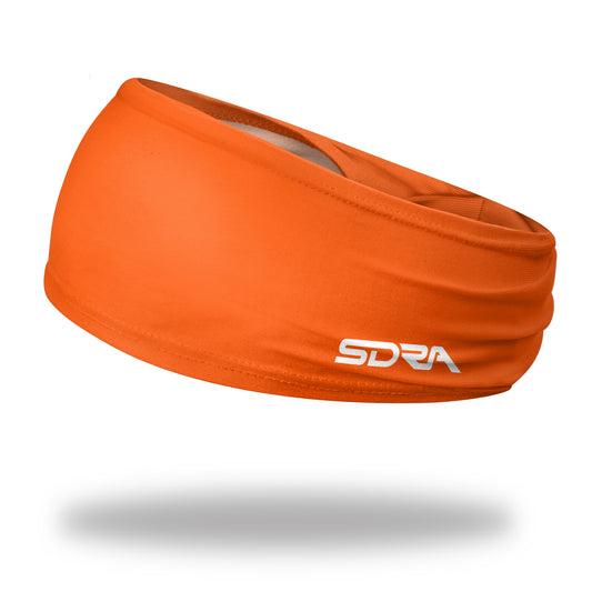 Suddora Orange Wide Tapered Non-Slip Headband