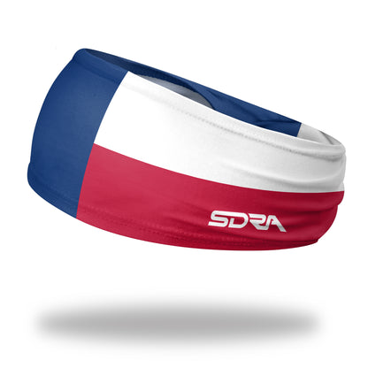 Texas State Flag Tapered Headband (3.5" Tapered)