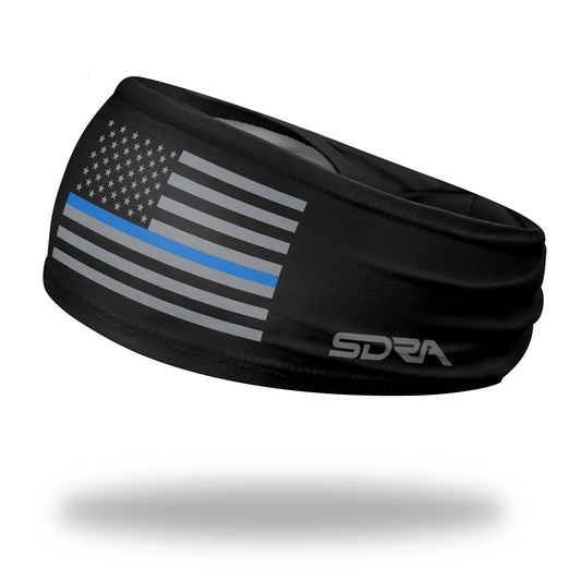 Thin Blue Line Non Slip Tapered Headband