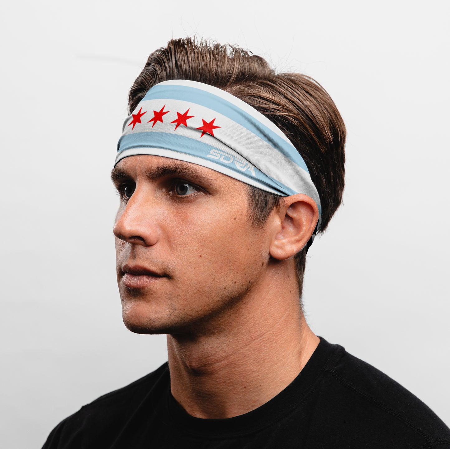 Chicago Flag Tapered Headband