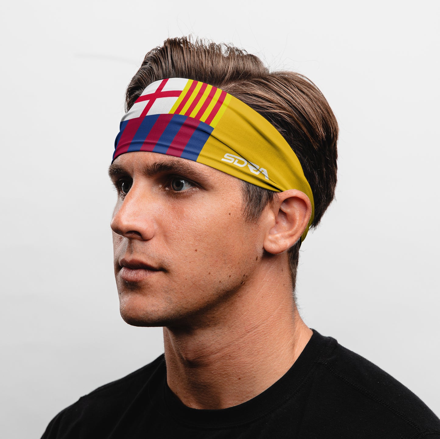 Gold Barcelona Tapered Headband (3.5" Tapered)