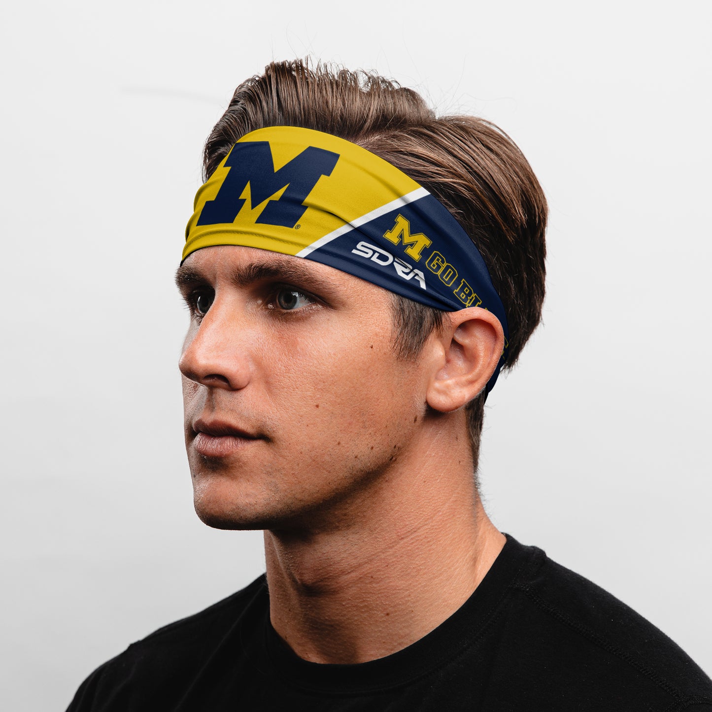 University of Michigan Headband (3.5" Tapered)