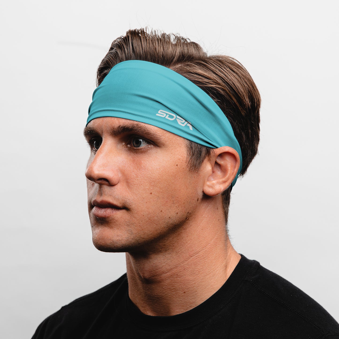 Neon Blue Headband (3.5" Tapered)