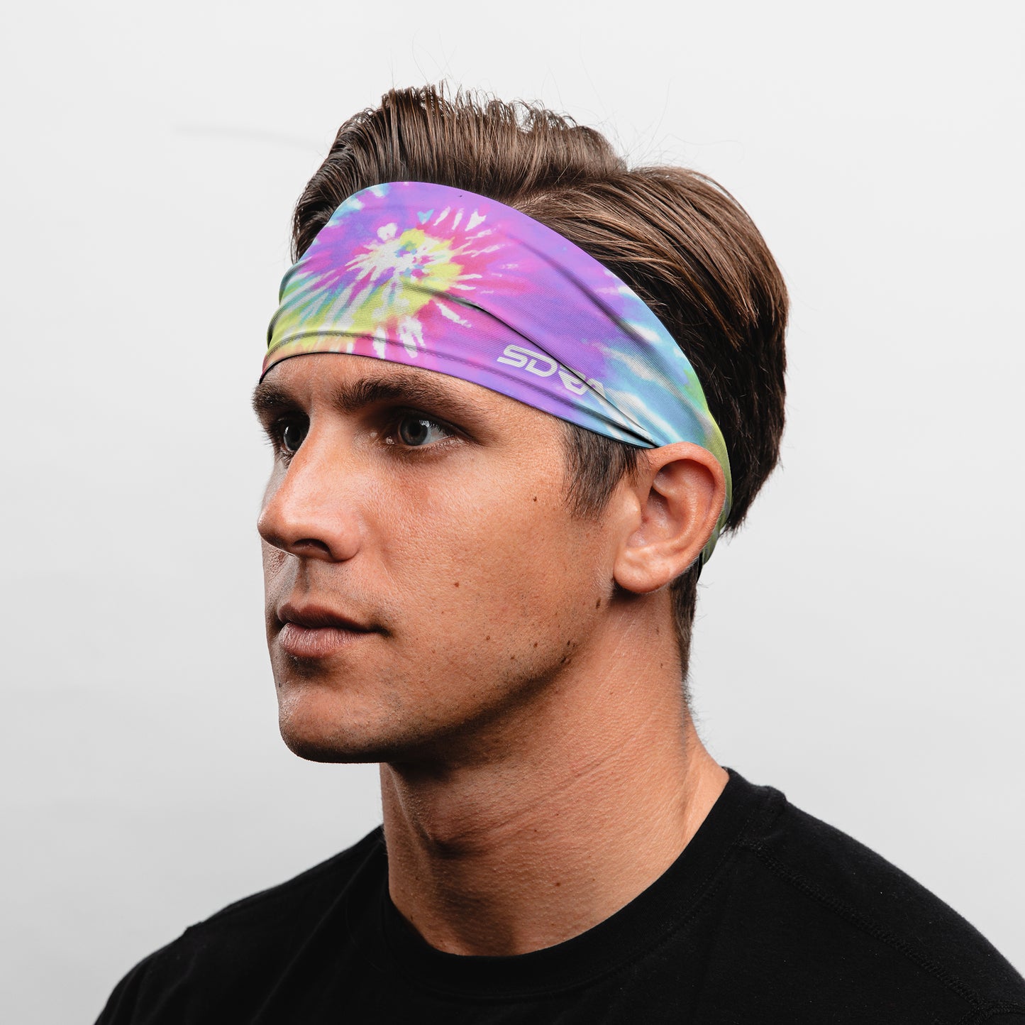 Pastel Tie-Dye Headband (3.5" Tapered)