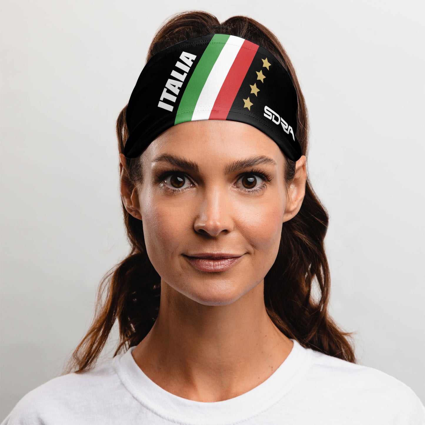 Italia Black Tapered Headband (3.5" Tapered)