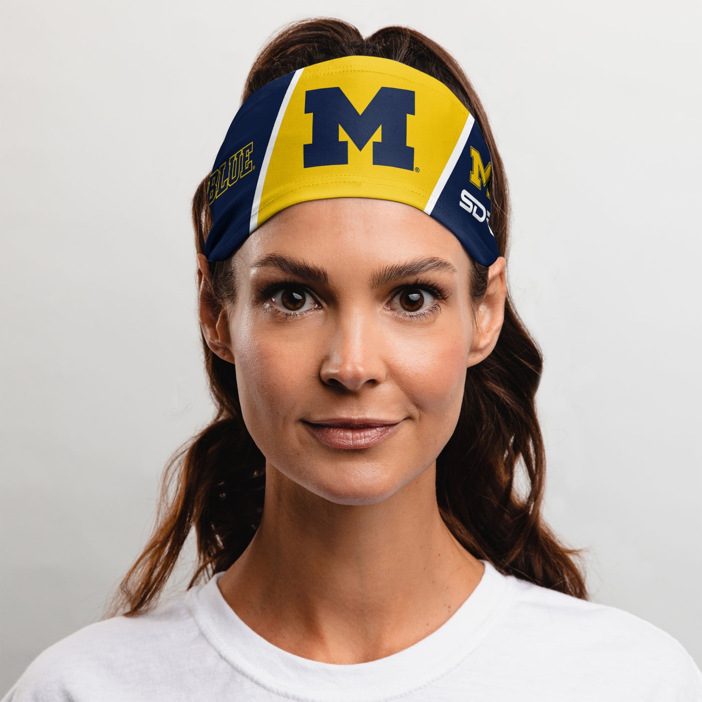 University of Michigan Headband (3.5" Tapered)