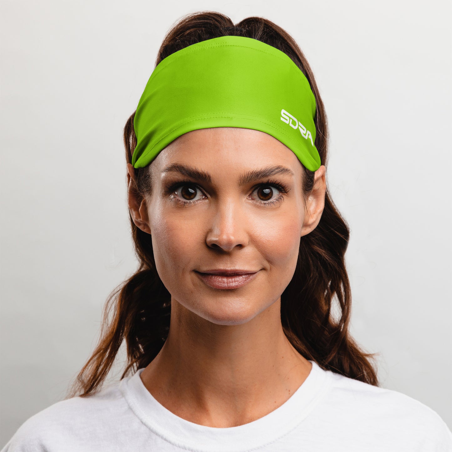 Neon Green Headband (3.5" Tapered)