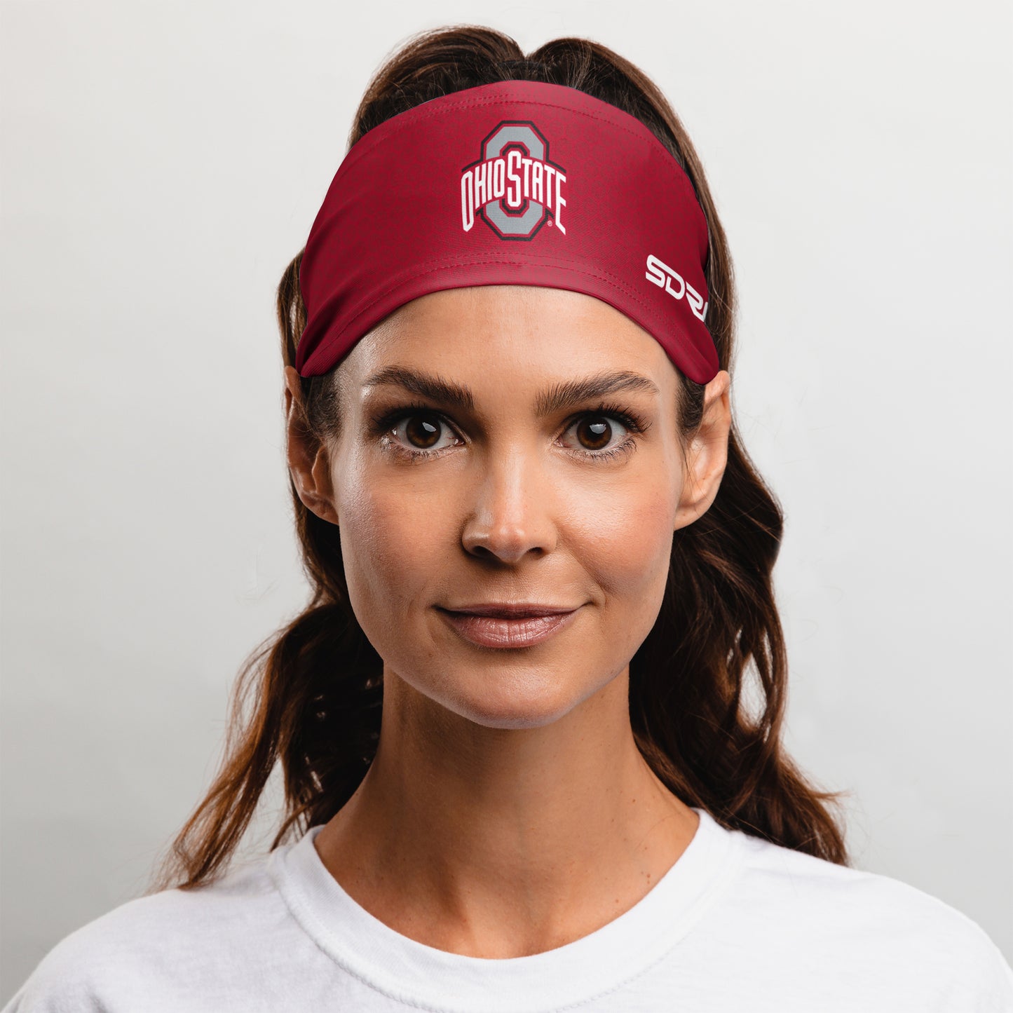 The Ohio State University Red Tapered Headband  (3.5" Tapered)
