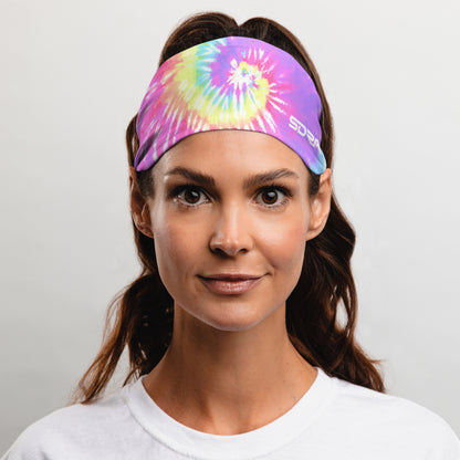 Pastel Tie-Dye Headband (3.5" Tapered)