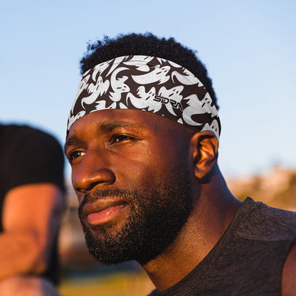 Ghosts Headband (3.5" Tapered)
