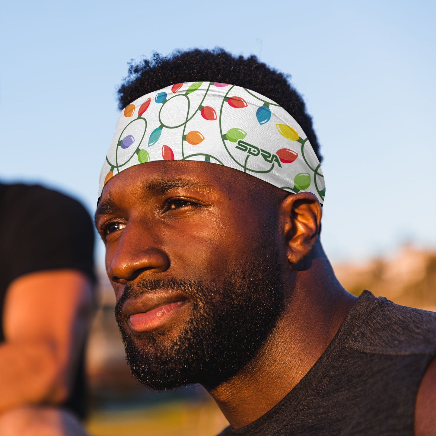 Holiday Lights Headband (3.5" Tapered)