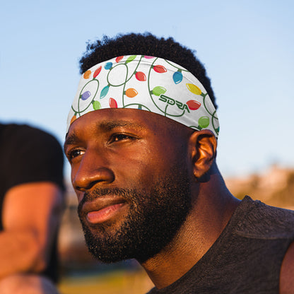 Holiday Lights Headband (3.5" Tapered)