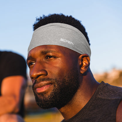 Light Static Gray Tapered Non-Slip Headband