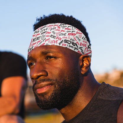Love Words Tapered Headband (3.5" Tapered)