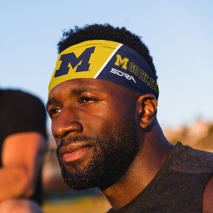 University of Michigan Headband (3.5" Tapered)