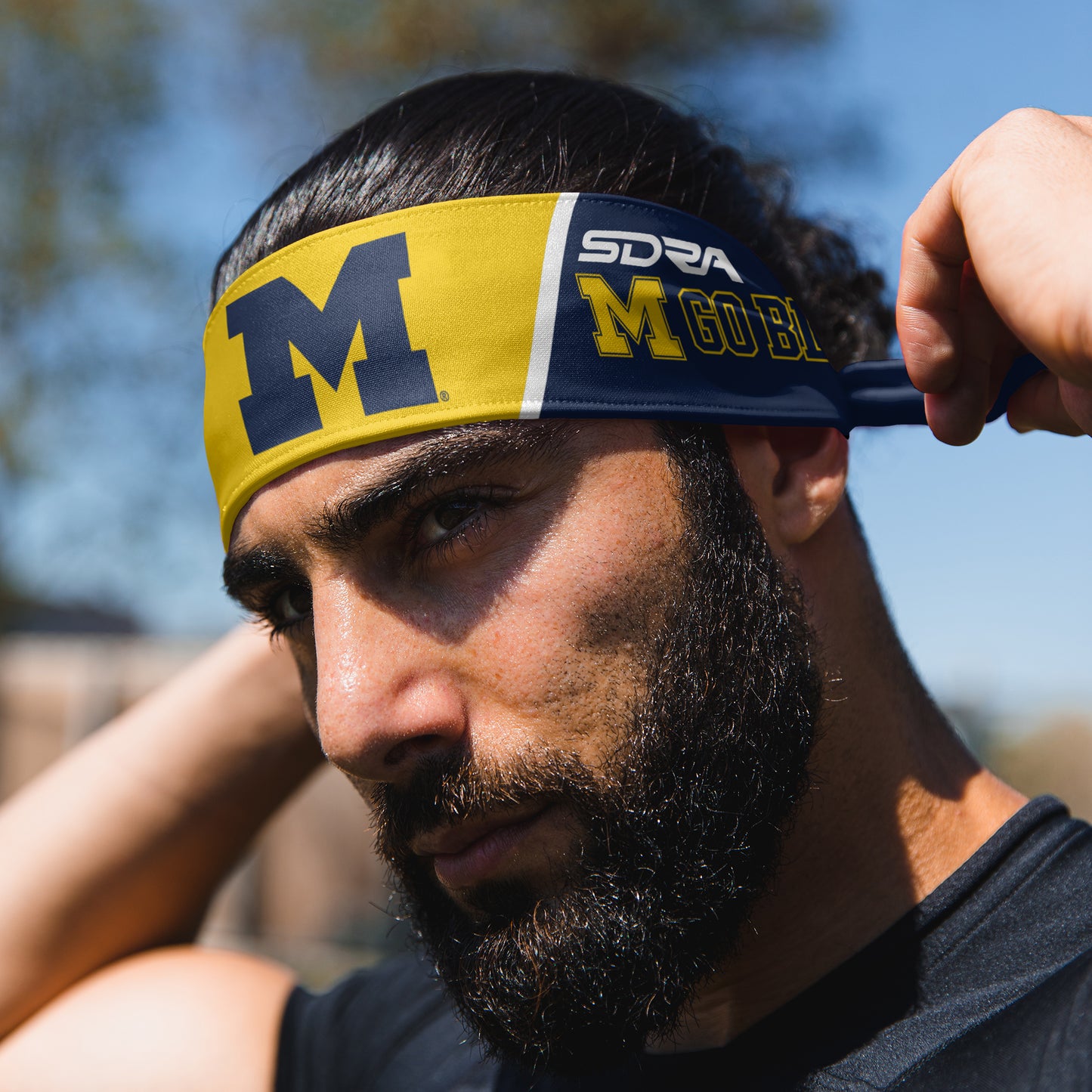 University of Michigan Tie Headband
