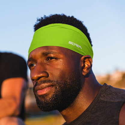Neon Green Headband (3.5" Tapered)