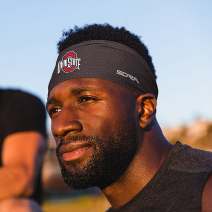 The Ohio State University Black Tapered Headband (3.5" Tapered)