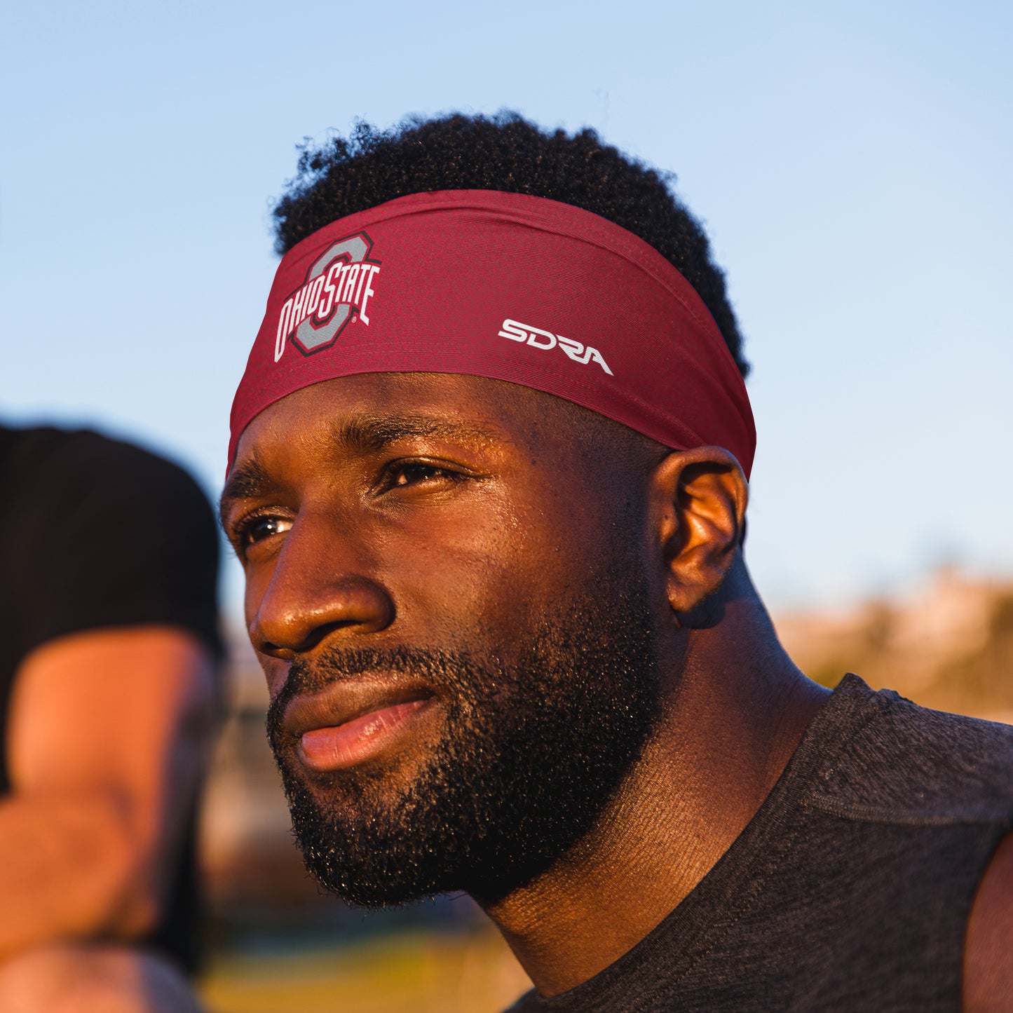 The Ohio State University Red Tapered Headband  (3.5" Tapered)