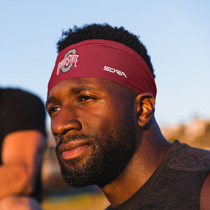 The Ohio State University Red Tapered Headband  (3.5" Tapered)