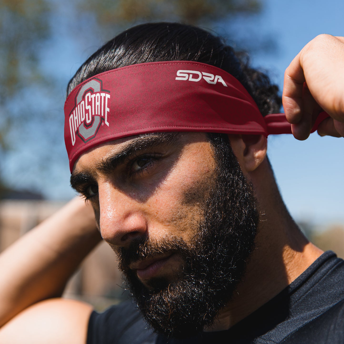 The Ohio State University Red Tie Headband