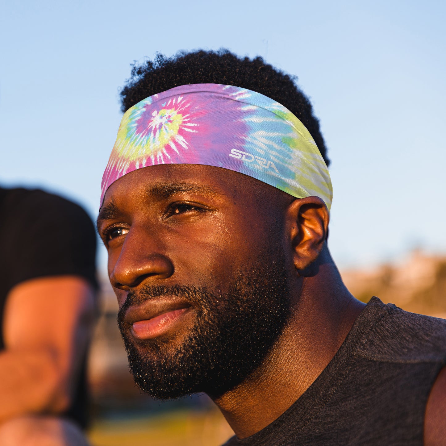 Pastel Tie-Dye Headband (3.5" Tapered)