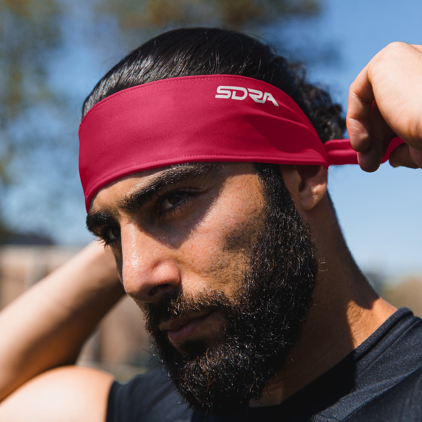 Suddora Red Tie Headband