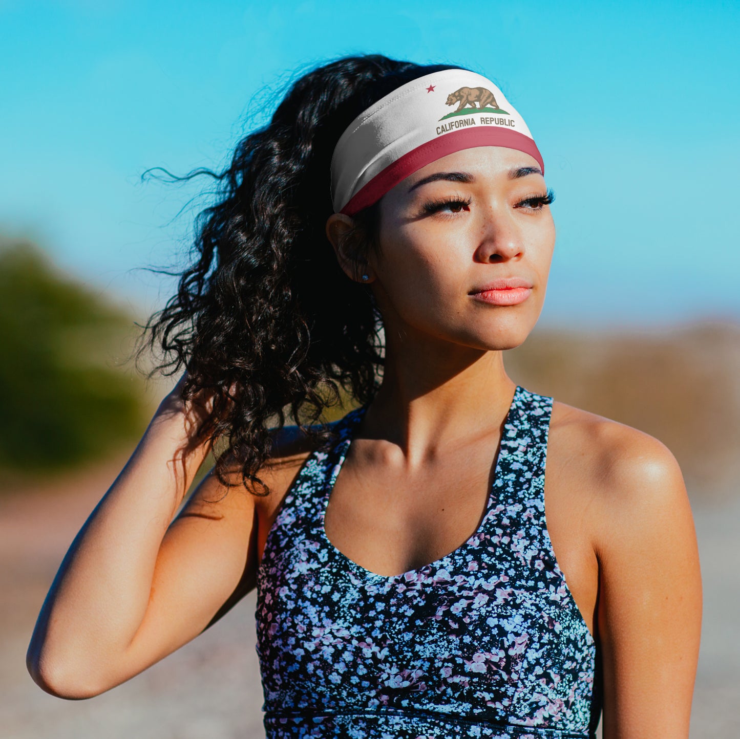 California State Flag Tapered Headband (3.5" Tapered)
