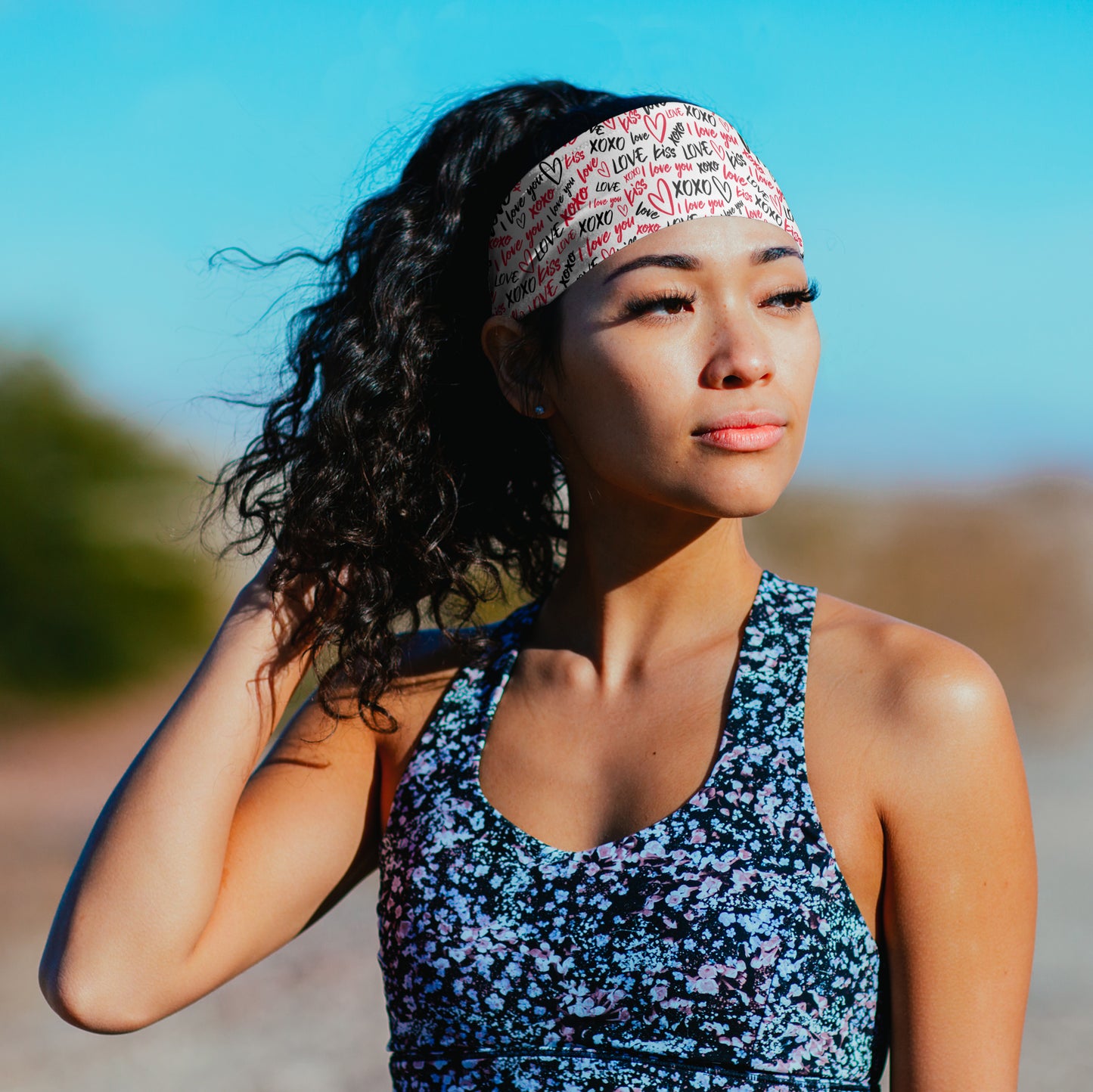 Love Words Tapered Headband (3.5" Tapered)
