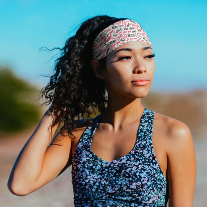 Love Words Tapered Headband (3.5" Tapered)