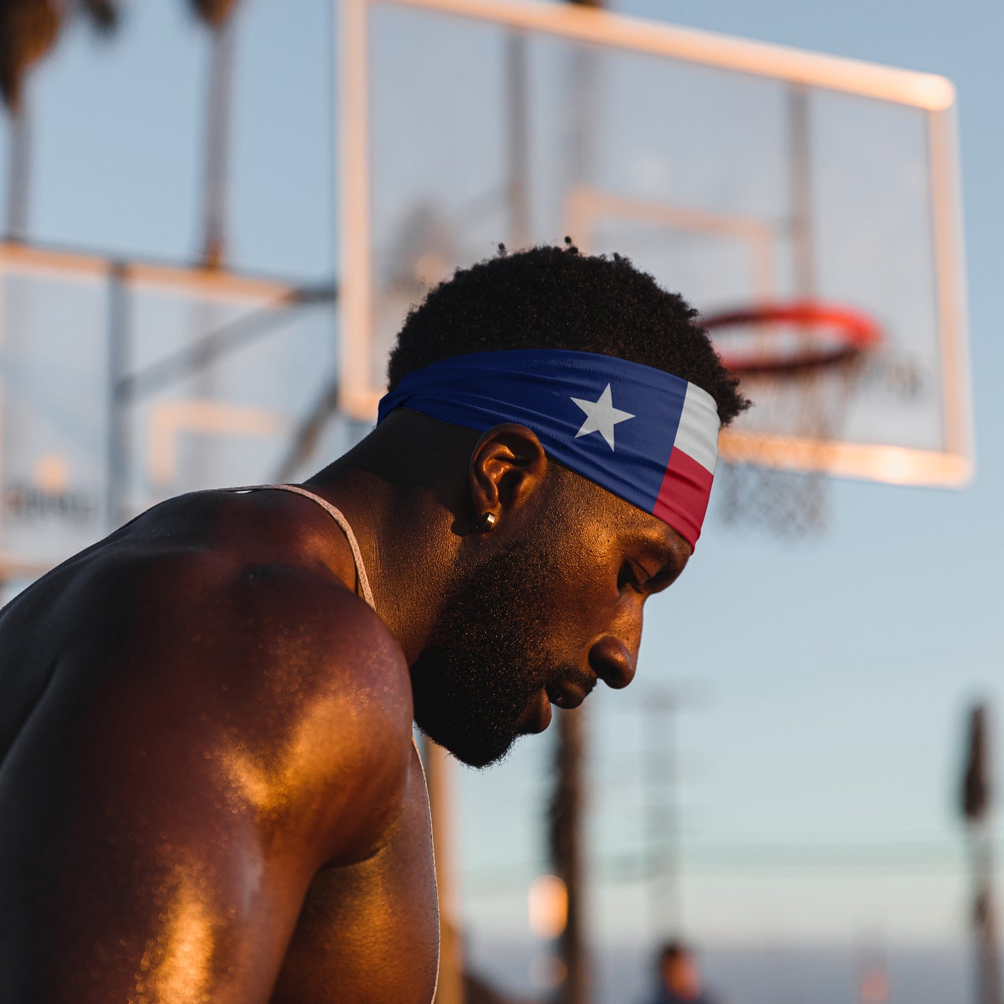 Texas State Flag Tapered Headband (3.5" Tapered)