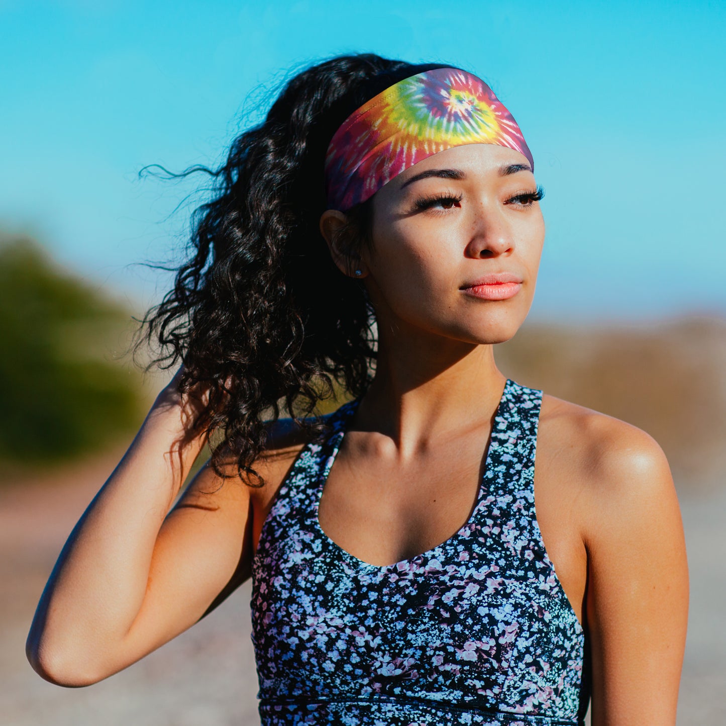 Tie-Dye Headband (3.5" Tapered)